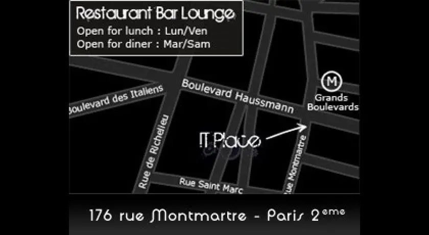 Bar Restaurant Le It Place Paris