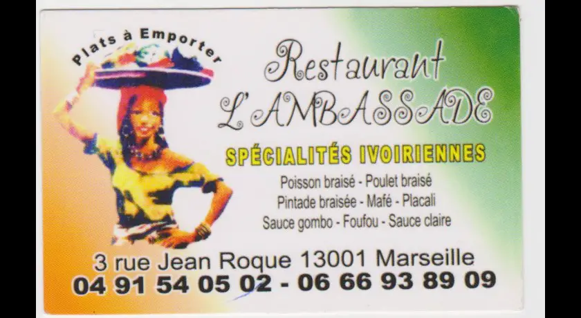 Restaurant L'ambassade Marseille