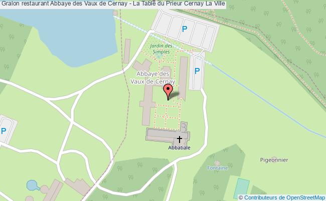 plan Abbaye des Vaux de Cernay - La Table du Prieur Cernay La Ville