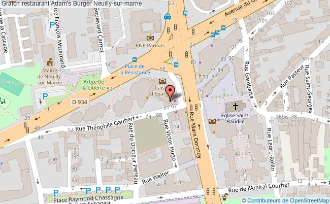 plan Adam's Burger Neuilly-sur-marne