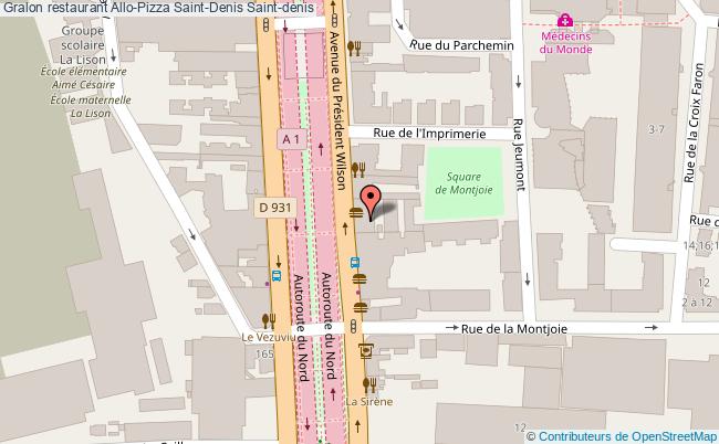 plan Allo-Pizza Saint-Denis Saint-denis