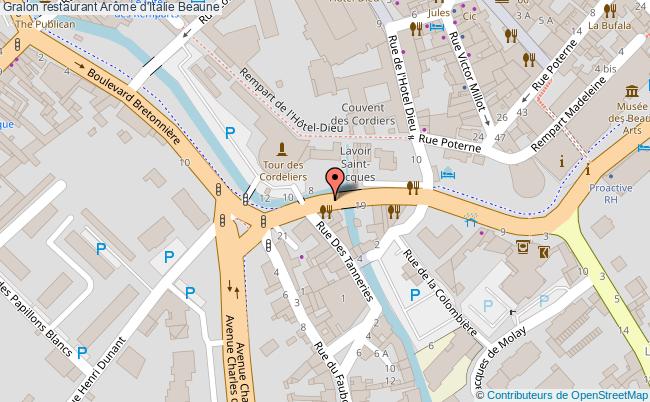 plan Arôme d'Italie Beaune