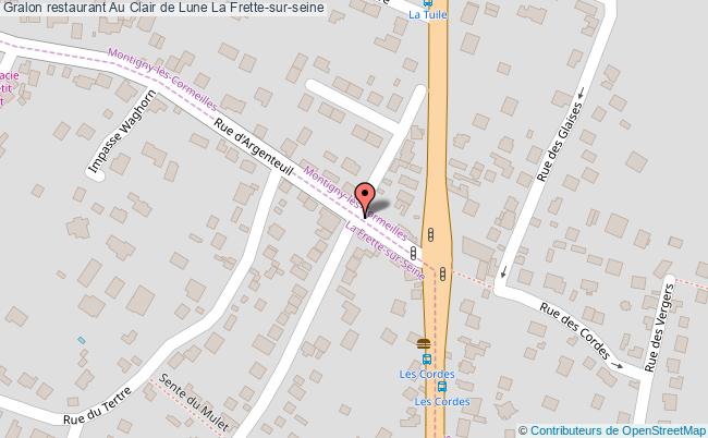 plan Au Clair de Lune La Frette-sur-seine