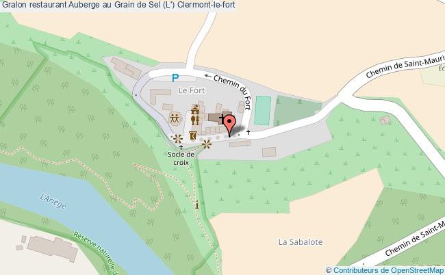 plan Auberge au Grain de Sel (L') Clermont-le-fort