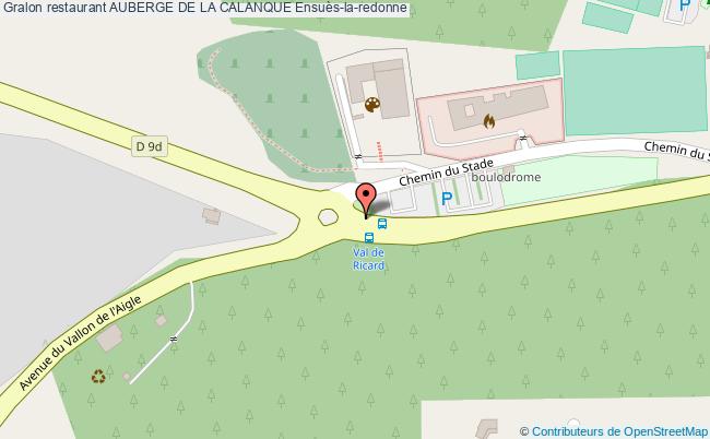 plan AUBERGE DE LA CALANQUE Ensuès-la-redonne