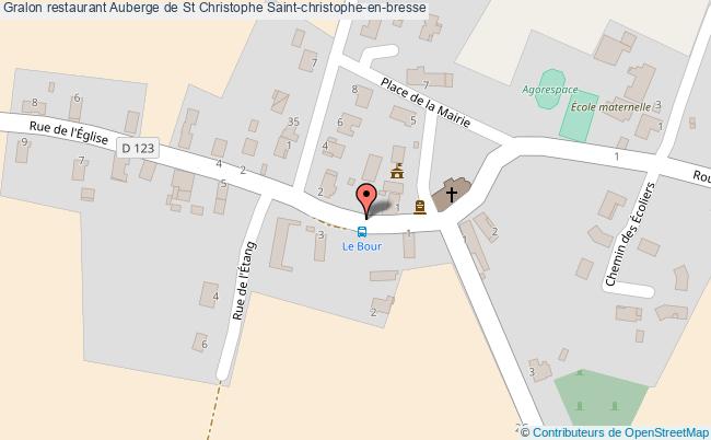 plan Auberge de St Christophe Saint-christophe-en-bresse