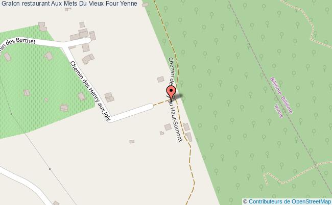 plan Aux Mets Du Vieux Four Yenne