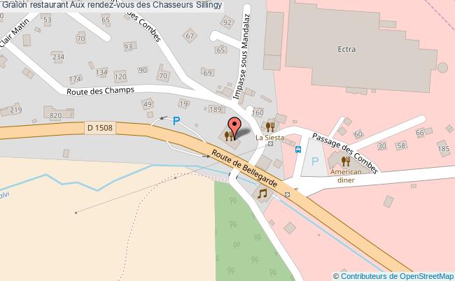 plan Aux rendez-vous des Chasseurs Sillingy