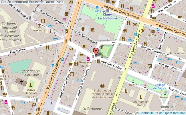 Restaurant Brasserie Balzar Paris