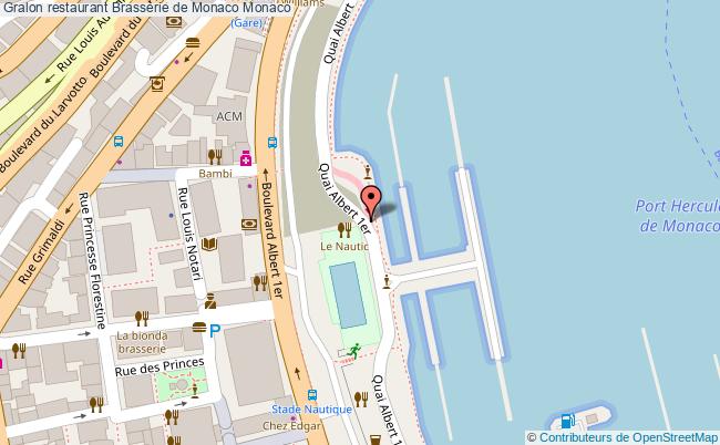 plan Brasserie de Monaco Monaco