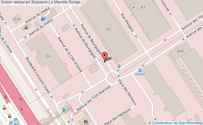 plan Brasserie La Marmite Rungis