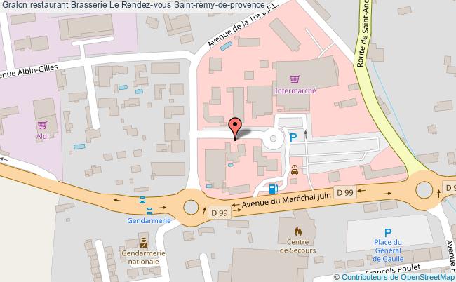 plan Brasserie Le Rendez-vous Saint-rémy-de-provence