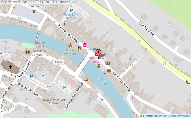 plan CAFE CONCEPT Ornans