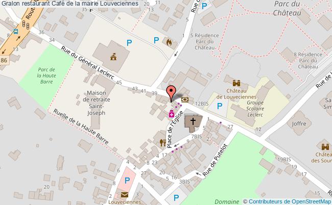 plan Café de la mairie Louveciennes