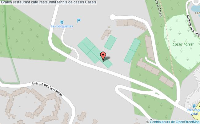 plan cafe restaurant tennis de cassis Cassis