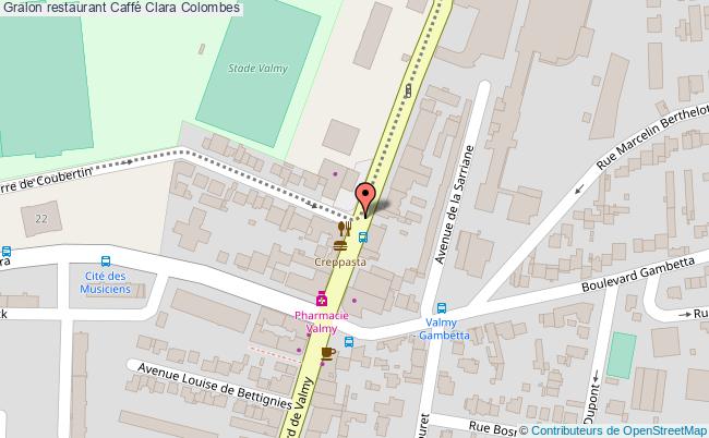 plan Caffé Clara Colombes
