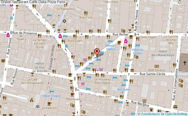 plan Caffe Della Pizza Paris