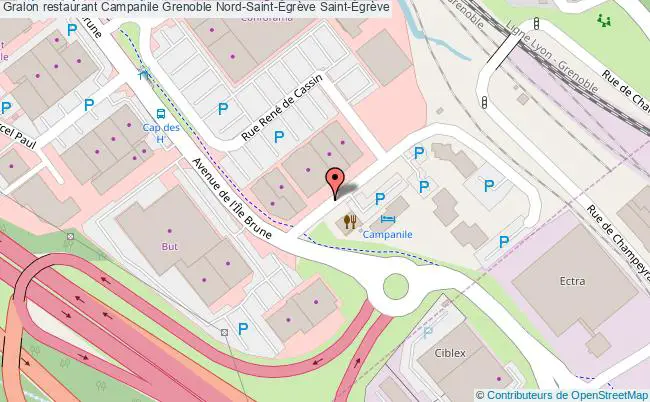 plan Campanile Grenoble Nord-Saint-Égrève Saint-Égrève