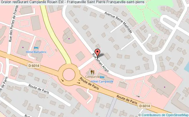 plan Campanile Rouen Est - Franqueville Saint Pierre Franqueville-saint-pierre