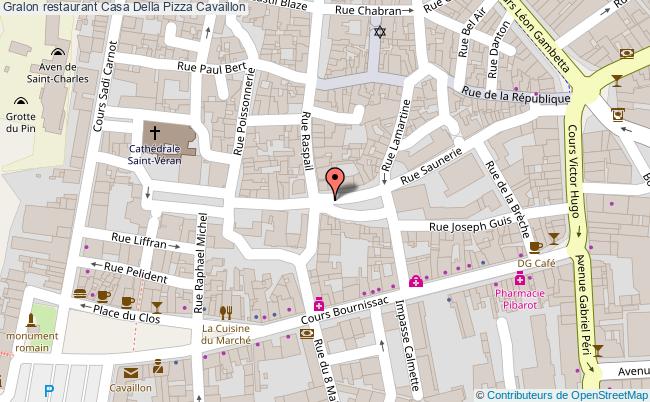 plan Casa Della Pizza Cavaillon