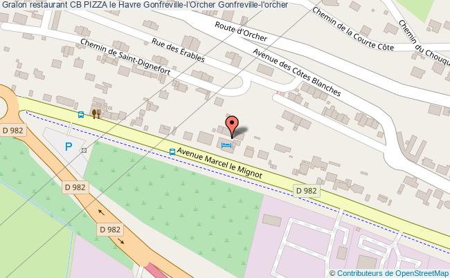 plan CB PIZZA le Havre Gonfreville-l’Orcher Gonfreville-l'orcher