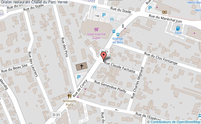 plan Chalet du Parc Yerres