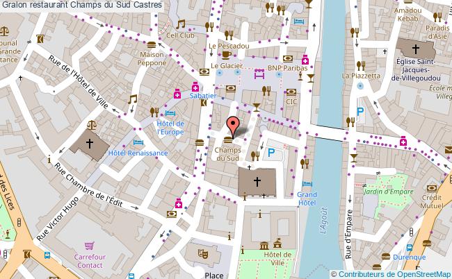plan Champs du Sud Castres