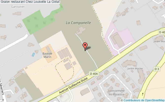 plan Chez Louisette La Ciotat