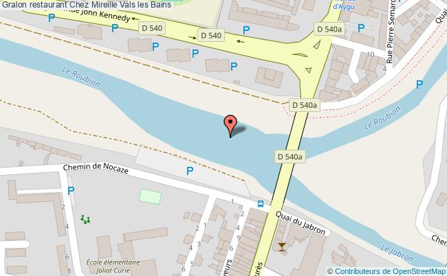 plan Chez Mireille Vals les Bains