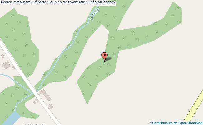plan Crêperie 'Sources de Rochefolle' Château-chervix