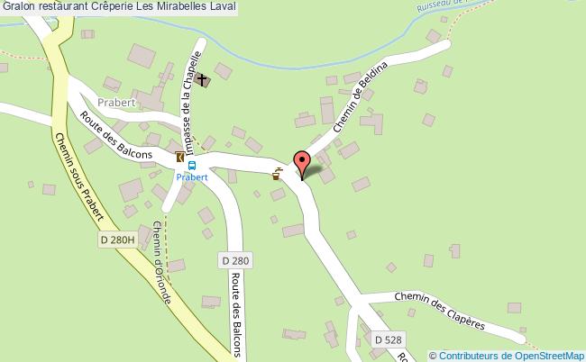 plan Crêperie Les Mirabelles Laval