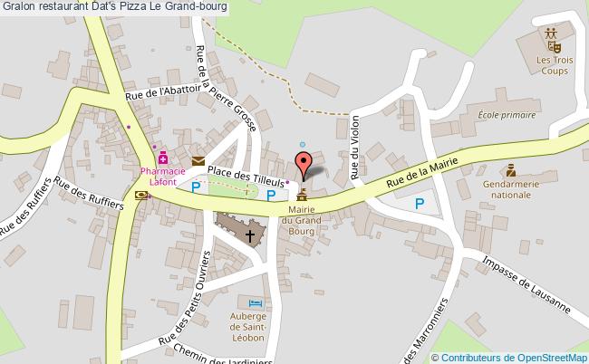 plan Dat's Pizza Le Grand-bourg