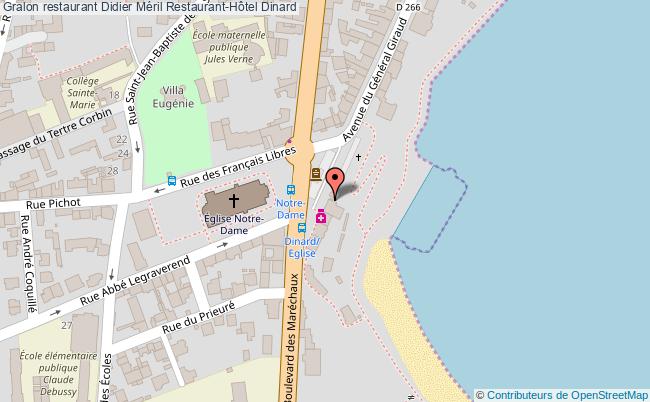 plan Didier Méril Restaurant-Hôtel Dinard