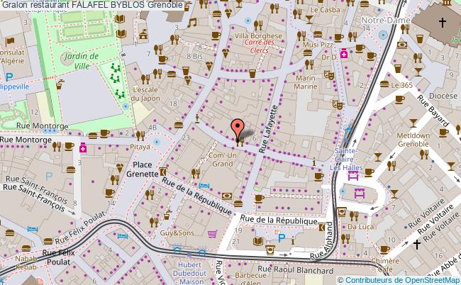 plan FALAFEL BYBLOS Grenoble
