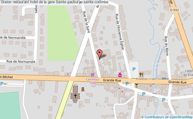 plan hotel de la gare Sainte-gauburge-sainte-colombe