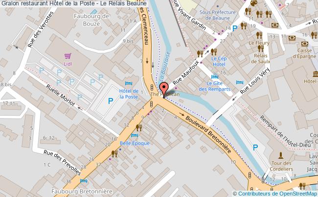 plan Hôtel de la Poste - Le Relais Beaune
