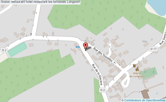plan hotel restaurant les terrasses Longpont