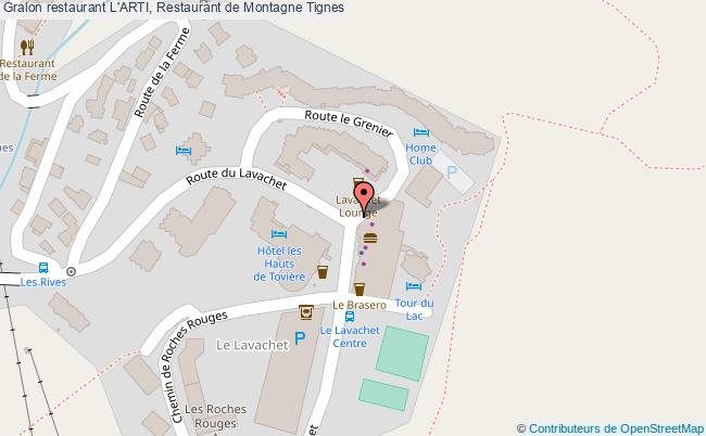 plan L'ARTI, Restaurant de Montagne Tignes