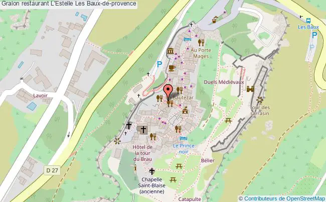plan L'Estelle Les Baux-de-provence
