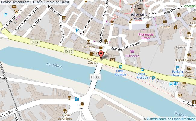 plan L'Etape Crestoise Crest