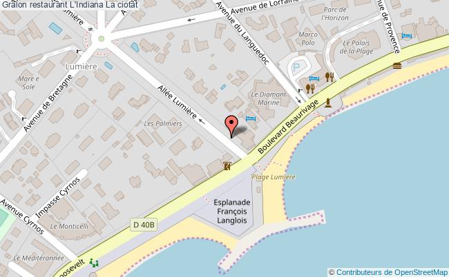 plan L'Indiana La ciotat