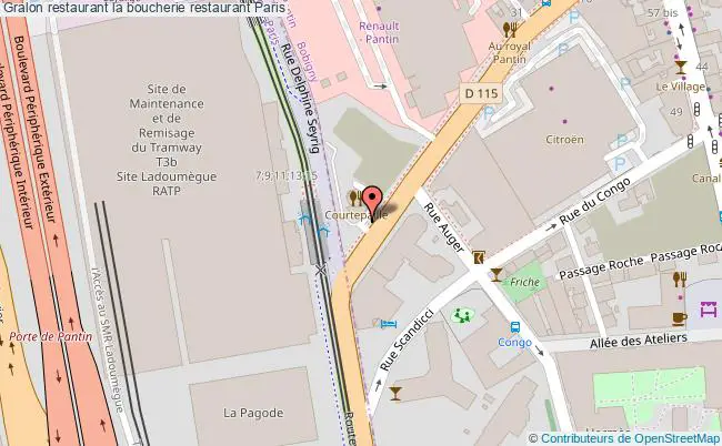 plan la boucherie restaurant Paris