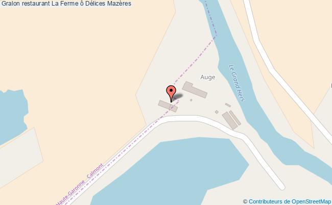 plan La Ferme ô Délices Mazères