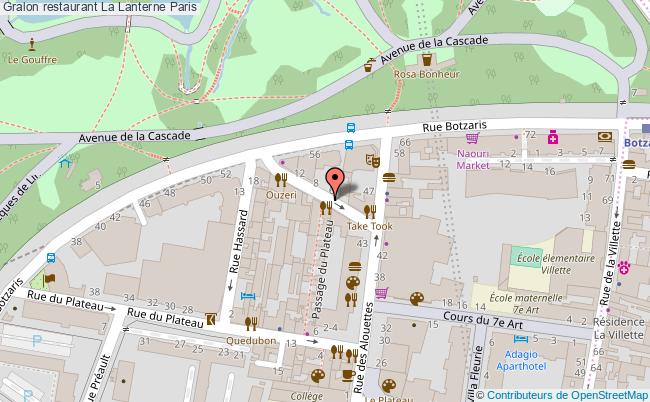 plan La Lanterne Paris