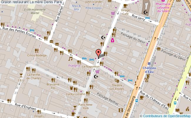 plan La mère Denis Paris
