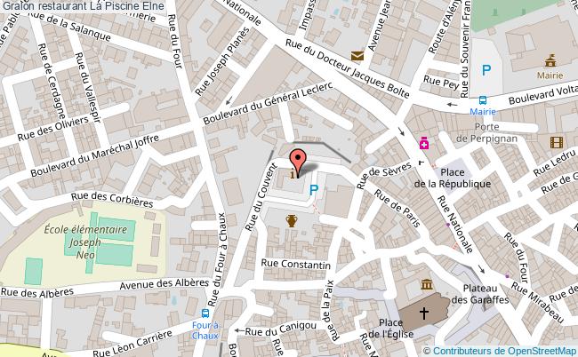 plan La Piscine Elne