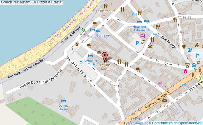 plan La Pizzeria Etretat