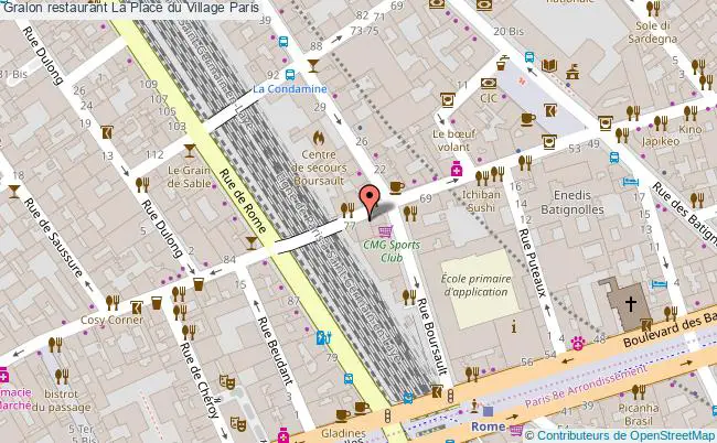 plan La Place du Village Paris