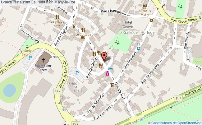 plan La Plantation Marly-le-Roi