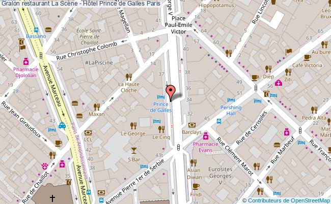 Restaurant La Scène - Hôtel Prince De Galles Paris